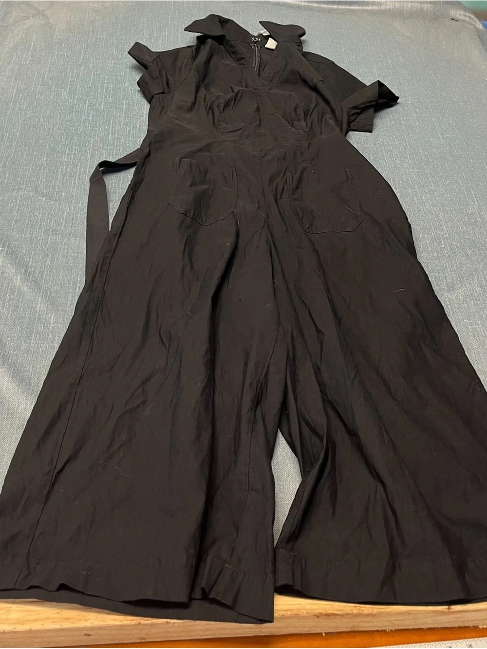 Anthropologie Black Wide-Leg Jumpsuit